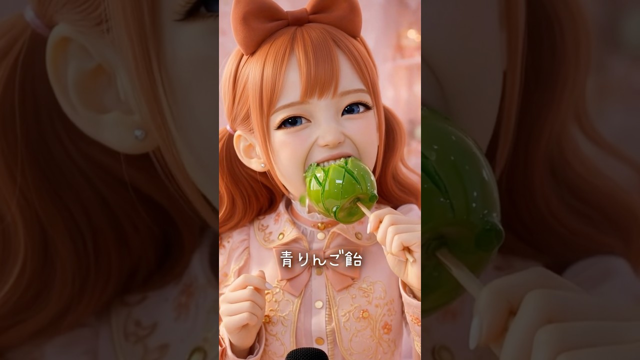緑の食べ物ASMRをしたの🎀💕