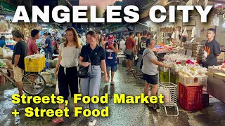 Walking Tour of ANGELES CITY’s Streets + Food Market and Street Food Scenes | Pampanga, Philippines