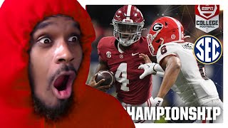 A FOR EFFORT!! SEC Championship: Georgia Bulldogs vs. Alabama Crimson Tide | Full Game Highlights