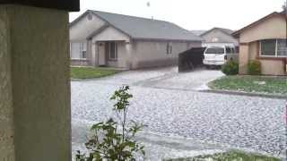 preview picture of video 'Atwater, CA Hail Storm'