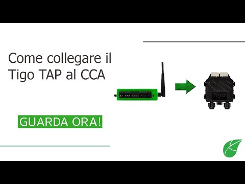 Come collegare il Tigo TAP al CCA (Italiano)