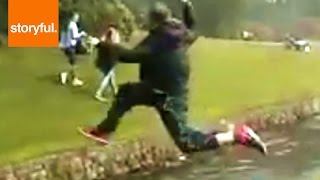 Daredevil Fails To Jump Across River (Storyful, Crazy)