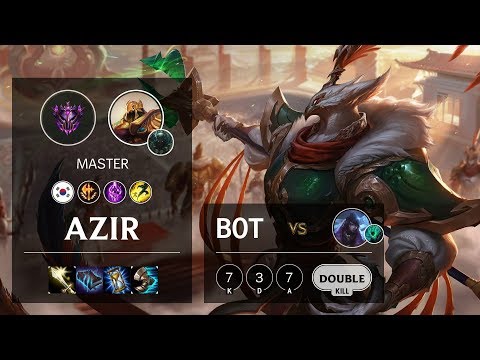 Azir Bot vs Aphelios - KR Master Patch 10.10
