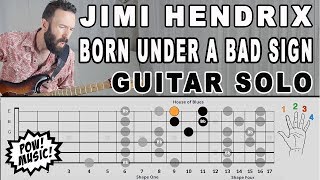 Jimi Hendrix - Born Under a Bad Sign - Guitar Solo FretLIVE Lesson and Exploration