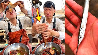 Fishermen eating seafood dinners are too delicious 666 help you stir-fry seafood to broadcast live十九