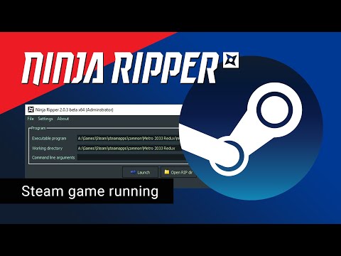 Ninja Ripper 2.0.3. How to rip games from Steam