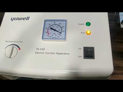 Piston Type Automatic Yuwell Suction Machine 7A-23D, For Medical Use