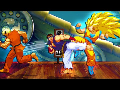 GOKU vs Shin RYU & Shin KEN - INTENSE INSANE EPIC FIGHT!