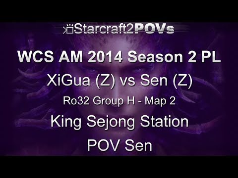 SC2 HotS - WCS AM 2014 S2 PL - XiGua vs Sen - Ro32 Group H - Map 2 - King Sejong Station - Sen