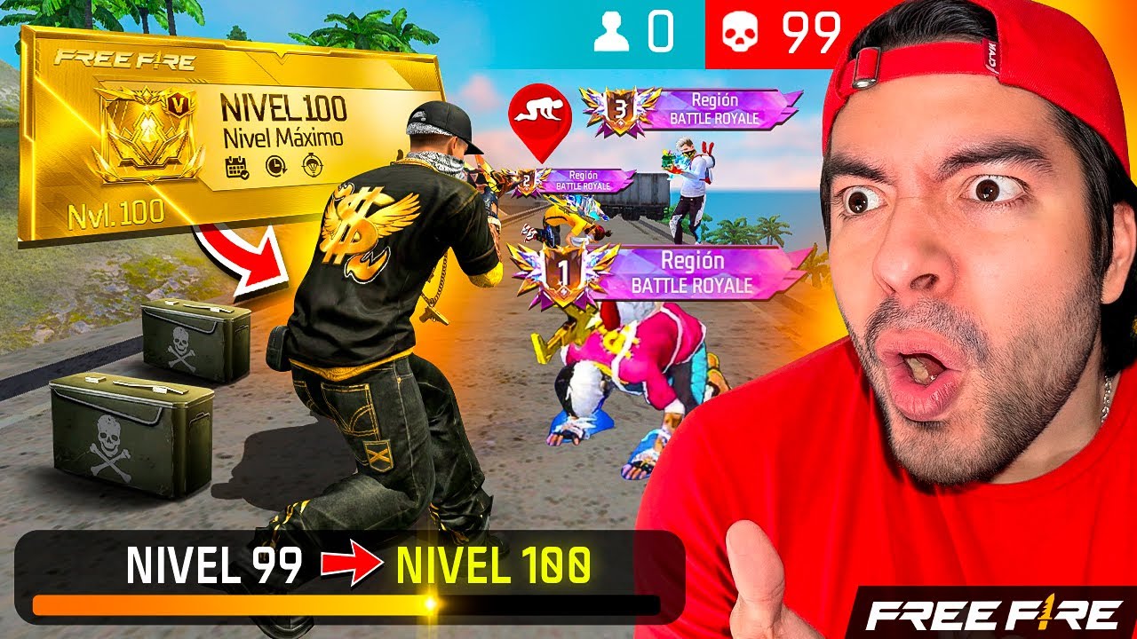 SUBI a NIVEL 100 en FREE FIRE por PRIMERA VEZ EPICO!!! - AntornixxG #freefire #antronixxg