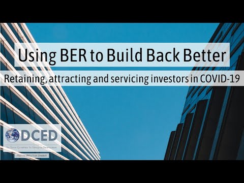 DCED Webinar: Retaining, Attracting and Servicing Investors in COVID-19