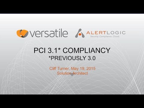 PCI DSS 3.1 Compliancy with Alert Logic