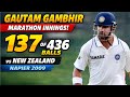 How Gambhir Batted For 10 Hours 137 Vs NZ Full Highlights Napier 2009 HD
