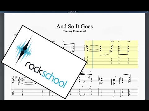And So It Goes (2016) Rockschool Grade 7 Acoustic Guitar