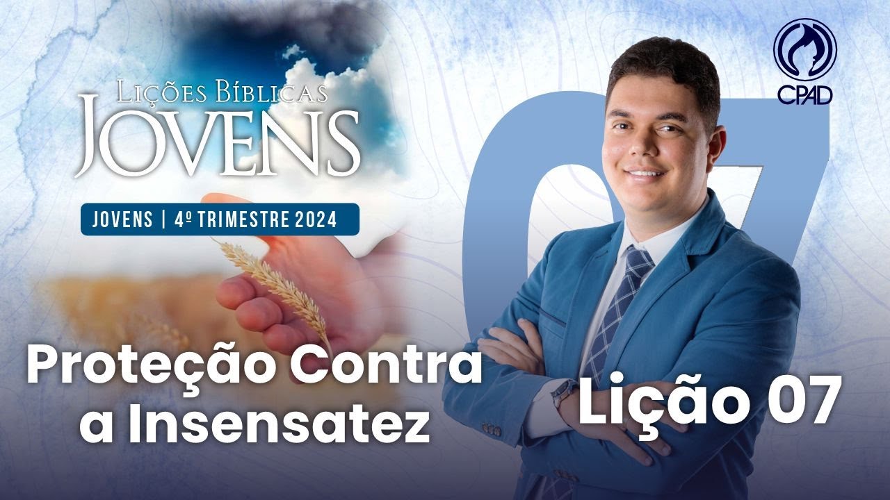 EBD Lição 07 jovens 4º Trimestre de 2024 Subsídios Escola Bíblica Dominical Murilo Alencar