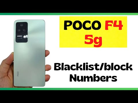 How to Block Number on POCO F4 5G | Blacklist/block Numbers or Unknown calls POCO F4
