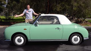 The Nissan Figaro Is a Crazy Retro Japanese Tiny Convertible