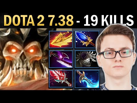 Wraith King Gameplay Miracle with 19 Kills and Silveredge - Dota 7.38