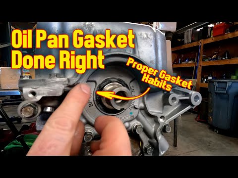 Miata Oil Pan Gasket Sealed Right