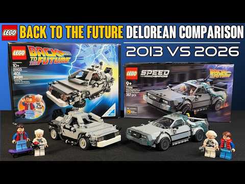 COMPARISON: LEGO Back to the Future Delorean Time Machine (2013 vs 2026)