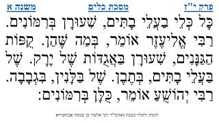 מסכת כלים פרק י"ז משנה א