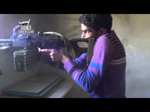 استهداف تحركات قوات النظام في محيط كتيبة الكونكورس شرقي مدينة نوى بواسطة رشاش بي كي سي من قبل لواء أحرار نوى