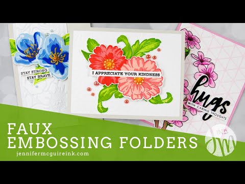 Faux Embossing Folders (Using Die Cuts)