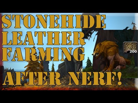WoW Skinning Legion | Stonehide Leather Farming | 18K golds per Hour