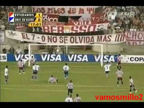 Estudiantes 1 U. de Sucre 0 - Copa Libertadores 2009