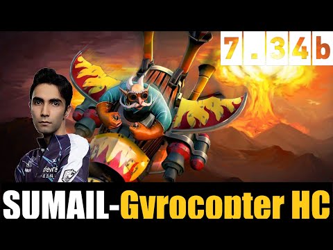 SUMAIL PLAYING Gyrocopter CARRY 7.34B - DOTA 2 HIGHEST MMR MATCH #dota2  #dota2gameplay