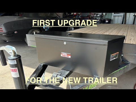 How to: Installing a Tongue Box Onto the New Trailer. Haul Master from Harbor Freight