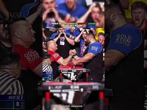 This Moment Hits Different When Devon Larratt Stopped Levan In Centre Of The Table #armwrestling