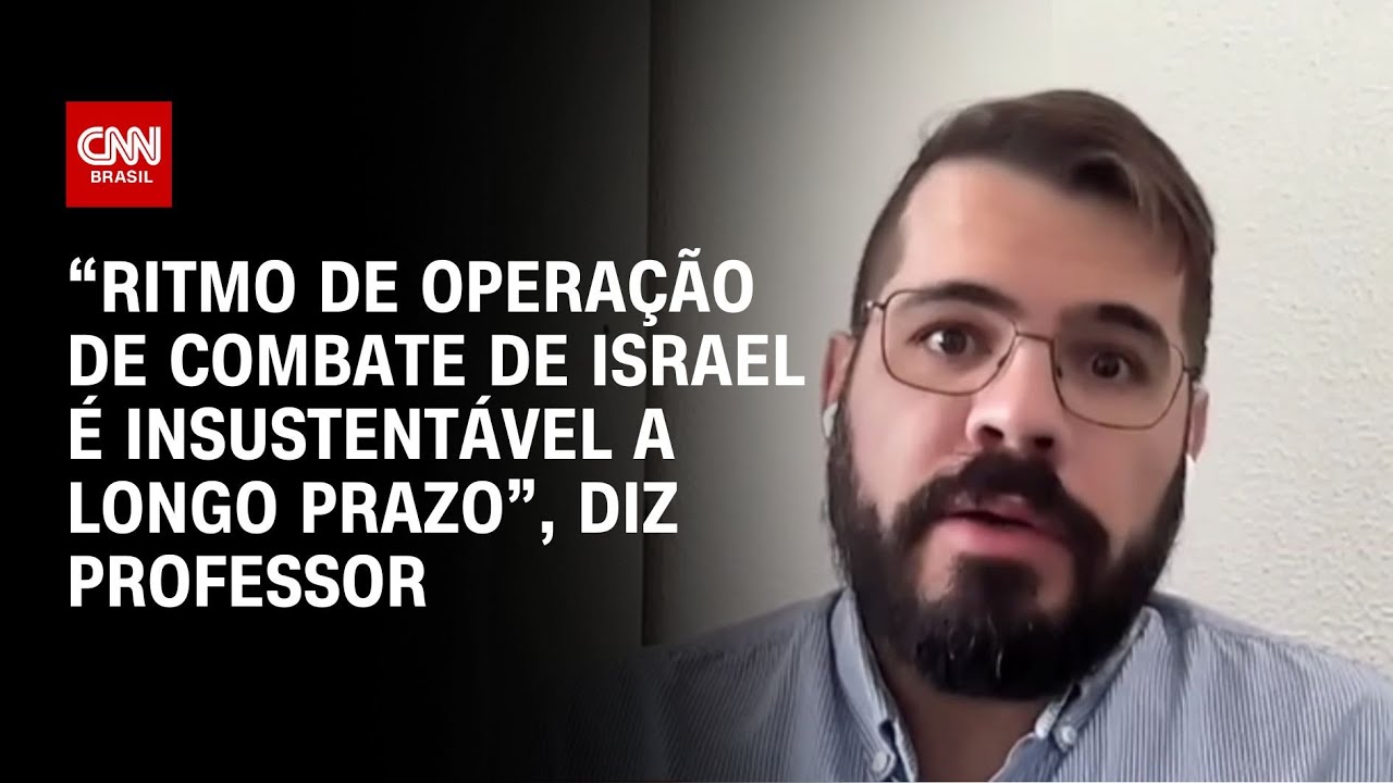 “Ritmo de operação de combate de Israel é insustentável a longo prazo”, diz professor | LIVE CNN