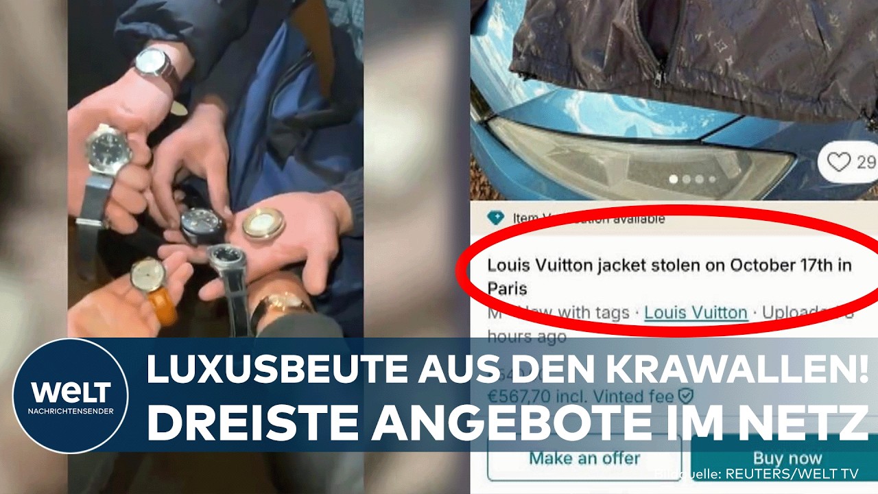 KRAWALLE IN FRANKREICH: Plünderer verkaufen Luxusbeute im Netz – Militär soll neue Gewalt verhindern