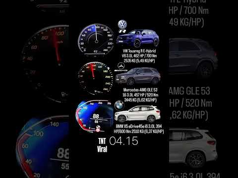VW Touareg R E-Hybrid V6 vs Mercedes-AMG GLE vs BMW X5 eDrive45e i6
