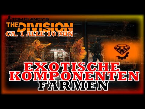 Division 2 - How to farm exotic components - Know How - Item Upgrade - about one every 10 minutes