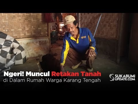Video: Ngeri! Muncul Retakan Tanah di Dalam Rumah Warga Karang Tengah