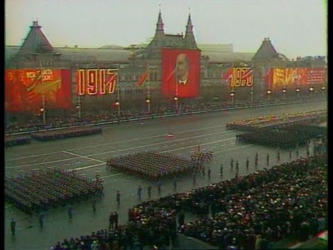 HD Soviet October Revolution Parade, 1976 Part I Парад 7 Ноября
