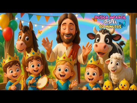 Música Gospel Infantil | Rei Davi | 1 Hora de Louvor com Jesus | Gabi Gospel Kids em Português