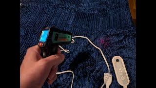 Really? THIS is as fast as it heats up? Electric blanket - Infrared Thermometer, K-Type Thermocouple