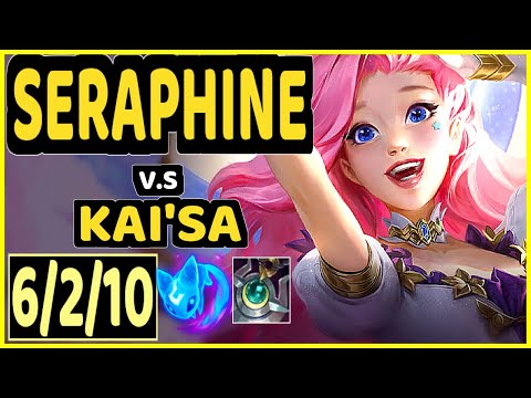 LUGER (SERAPHINE) vs KAI'SA - 6/2/10 KDA BOTTOM ADC GAMEPLAY - EUW Ranked GRANDMASTER