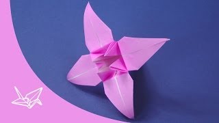 Origami Lilie - Faltanleitung nur Musik