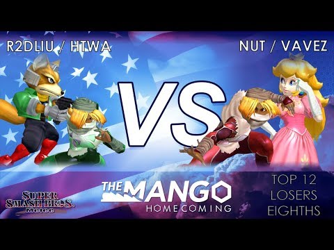 The Mango Homecoming - R2DLiu / HTwa (Green) VS Nut / Vavez (Red) - SSBM - Top 12 - Losers Eighths