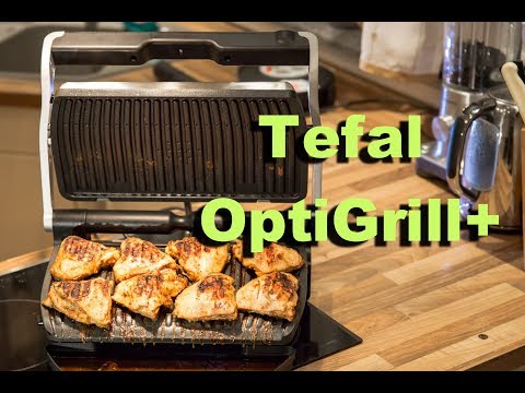 Tefal OptiGrill+, Kontaktgrill,Hähnchen Oberkeule, OptiGrill