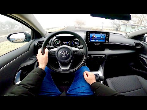 New TOYOTA YARIS Hybrid 2021 - POV test drive & FULL REVIEW (116 HP, Sport trim)