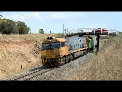 Pacific National Steelink Steel Train - PoathTV Trains in Victoria, Australia