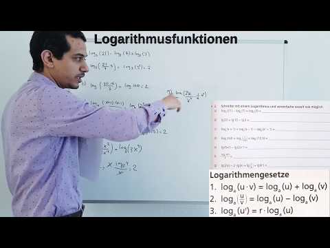 Mathe 10. Klasse: Logarithmusfunktionen Vereinfachen mit Hilfe der Logarithmengesetze