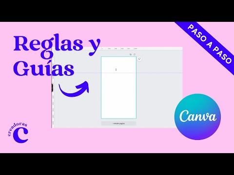 Part of a video titled Cómo agregar REGLAS y GUÍAS a tu Diseño en #Canva - YouTube