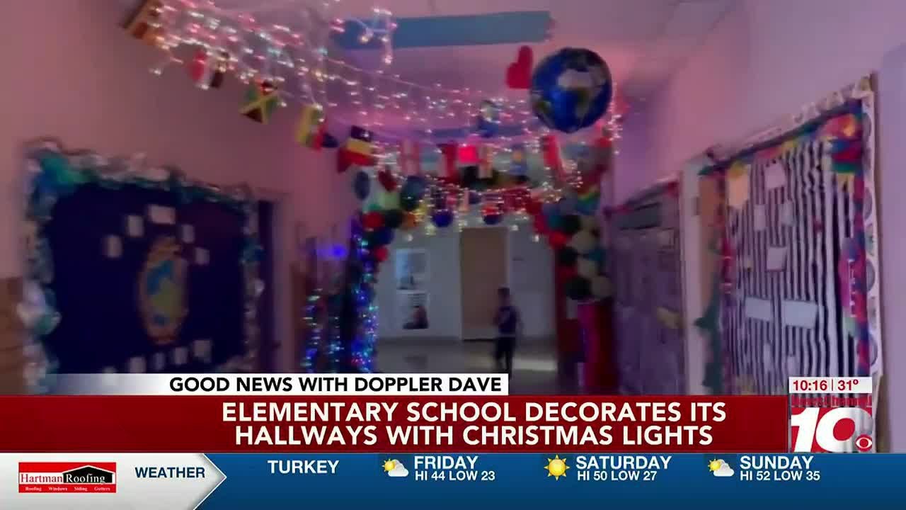 VIDEO: Good News: Elementary school decorates its hallways with Christmas cheer