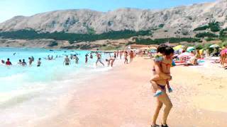 preview picture of video 'Croatia Baška - beach.'